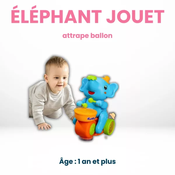 Éléphant Jouet Attrape Ballon