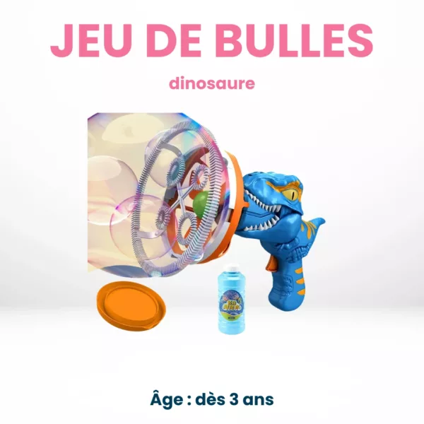 Jeu de Bulles Dinosaure