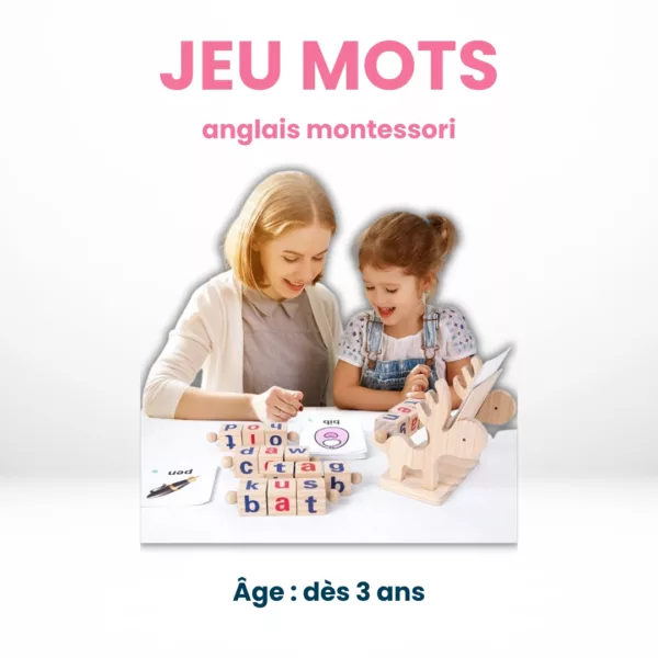 Jeu Mots Anglais Montessori