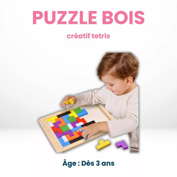 Puzzle Bois Créatif Tetris