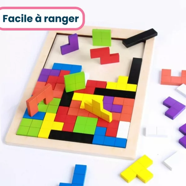 Puzzle Bois Créatif Tetris – Image 4