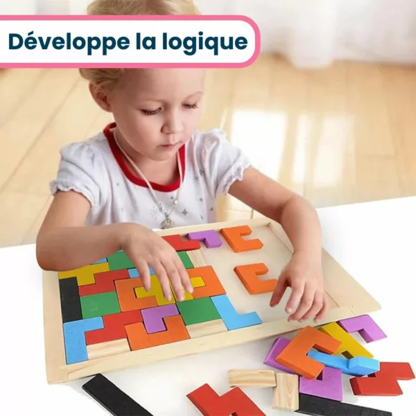 Puzzle Bois Créatif Tetris – Image 7