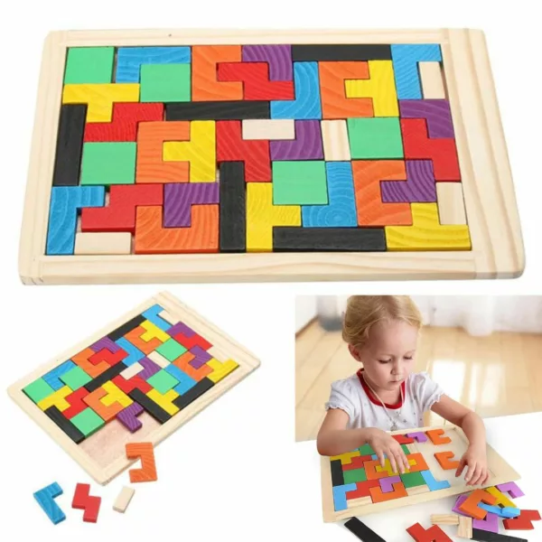 Puzzle Bois Créatif Tetris – Image 8