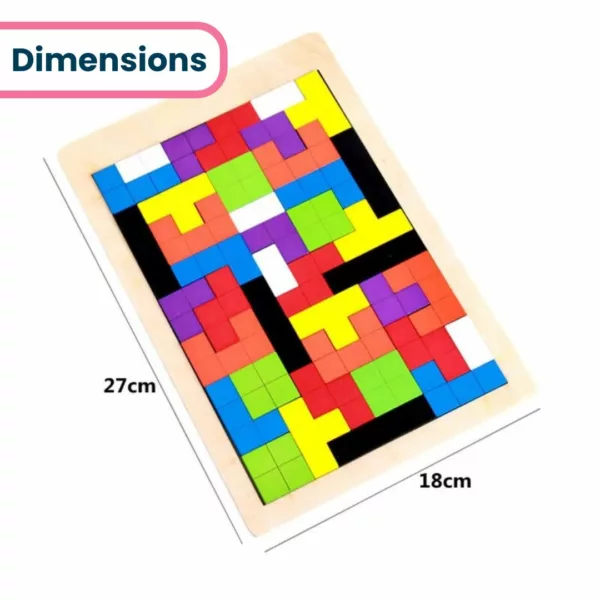 Puzzle Bois Créatif Tetris – Image 9