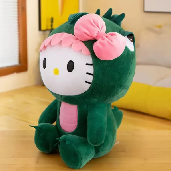 Peluche hello kitty dinosaure