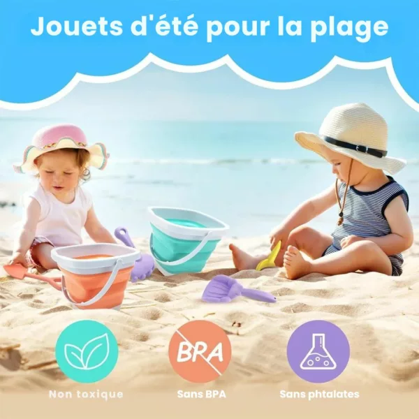 Bac à sable enfant – Aire de jeu extérieure sécurisée pour des heures de plaisir créatif en plein air