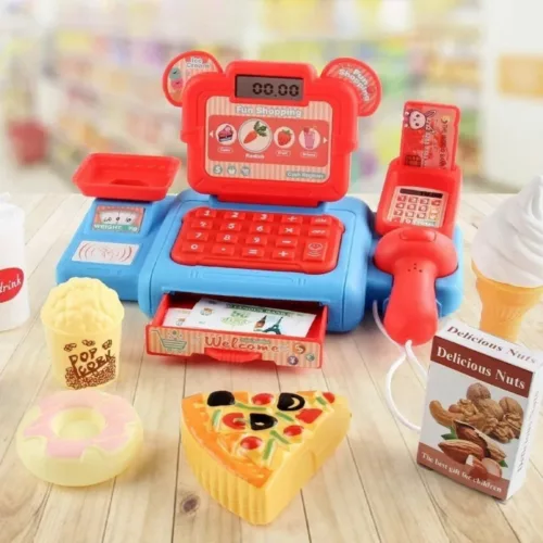 Caisse Enregistreuse Enfant Jeu Educatif En Bois Pour Apprendre A Compter Et Jouer A La Marchande 3