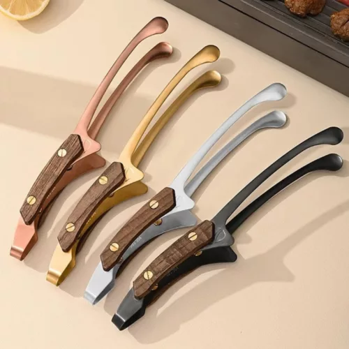 Pince barbecue inox manche bois