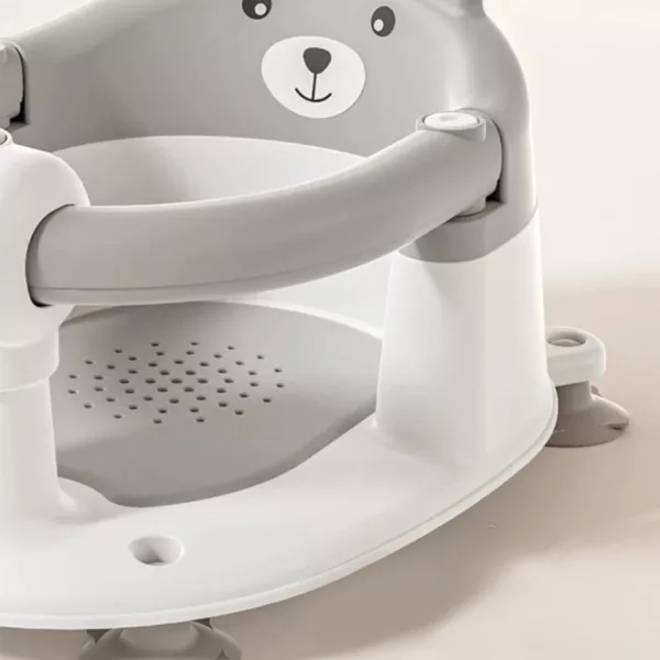 Anneau de bain bébé – Assise sécurisée et confortable pour le bain – Antidérapant et facile à installer