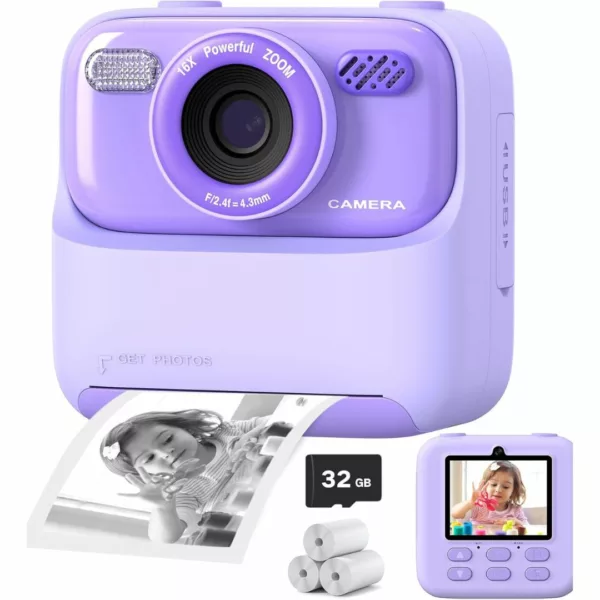 Appareil Photo Instantane Enfant​ Impression Cadeau Creatif Pour Enfants Photos Instantanees Amusantes A Imprimer 2