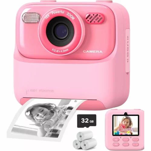 appareil photo instantané enfant​ impression – Cadeau créatif pour enfants – Photos instantanées amusantes à imprimer