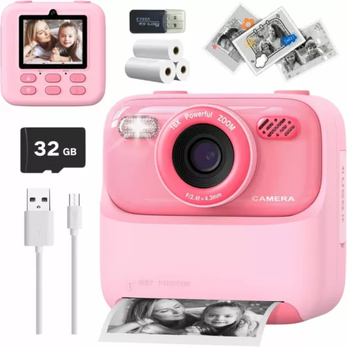 appareil photo instantané enfant​ impression – Cadeau créatif pour enfants – Photos instantanées amusantes à imprimer