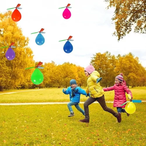 Alternative view of Ballon à air hélicoptère – Jouet volant original pour enfants – Amusement ludique et éducatif en plein air