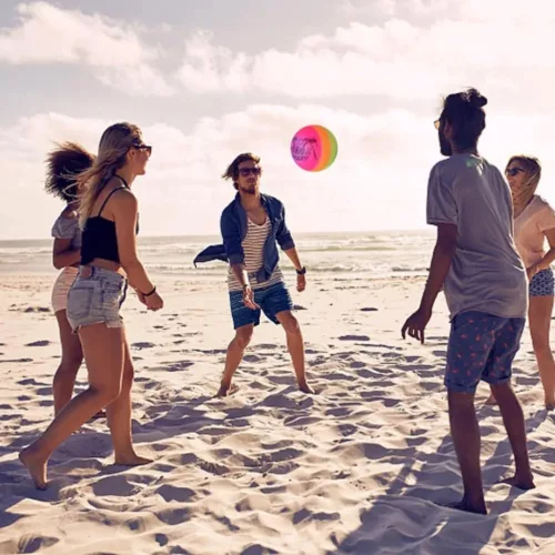 Ballon beach volley – Résistant et léger pour des matchs endiablés sur le sable – Idéal été et loisirs