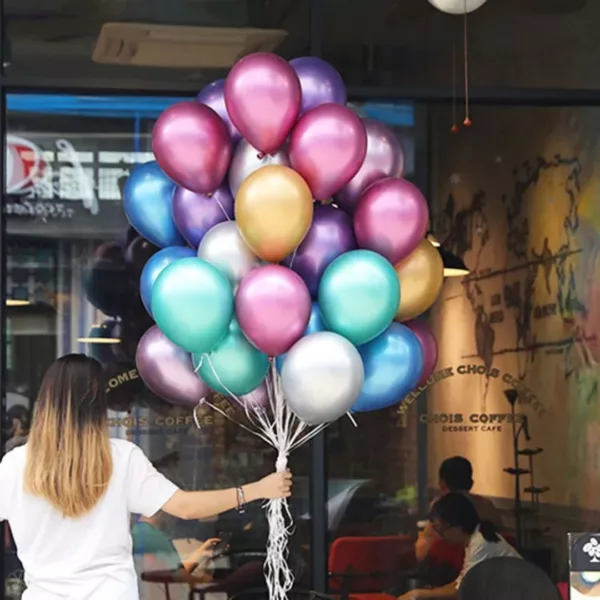 Ballon de baudruche – Décoration festive colorée pour anniversaires, mariages et fêtes réussies – Image 3