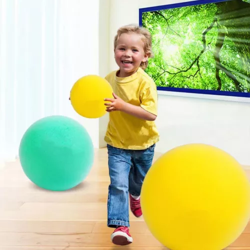 Ballon en mousse – Léger, sûr et résistant pour jeux d'enfants sans danger intérieur/extérieur