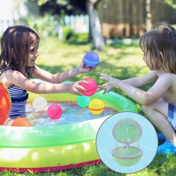 Ballons d'eau réutilisables avec fermeture – Fun sans gaspillage pour l'été – Écologiques et faciles à remplir