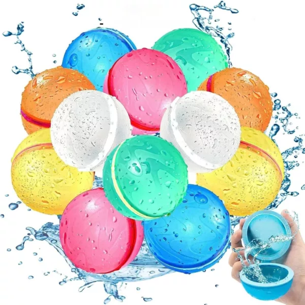 Ballons d'eau réutilisables avec fermeture – Fun sans gaspillage pour l'été – Écologiques et faciles à remplir