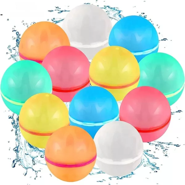Ballons d'eau réutilisables avec fermeture – Fun sans gaspillage pour l'été – Écologiques et faciles à remplir – Image 3