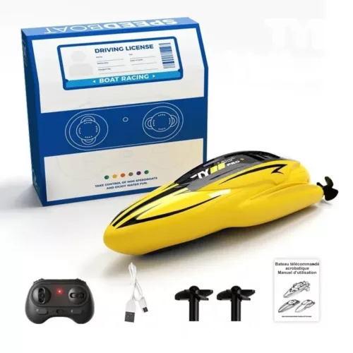 Bateau telecommandé enfant – Jeu aquatique fun et éducatif – Idéal pour piscine ou lac – Cadeau parfait dès 6 ans