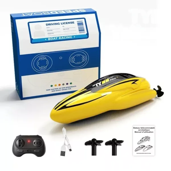 Bateau telecommandé enfant – Jeu aquatique fun et éducatif – Idéal pour piscine ou lac – Cadeau parfait dès 6 ans
