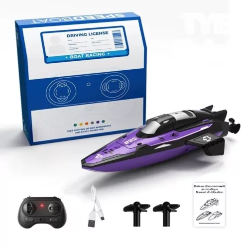 Bateau telecommandé enfant – Jeu aquatique fun et éducatif – Idéal pour piscine ou lac – Cadeau parfait dès 6 ans