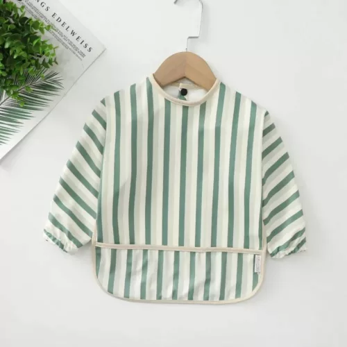 Bavoir Manche Longue Bebe Protection Anti Taches Manches Etanches Pour Repas Sans Stress 5