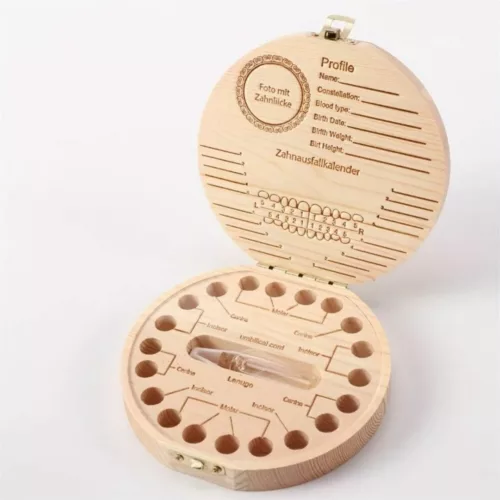 Boite à dent de lait – Souvenir personnalisé pour enfant – Cadeau original pour premières dents perdues
