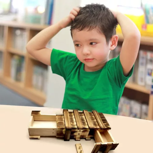 Boite casse tête pour​ enfant – Développe logique et concentration en s’amusant – Idée cadeau éducative originale