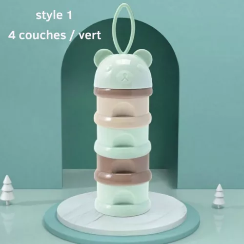 Boite doseuse lait – Pratique et hermétique pour doser le lait bébé facilement en déplacement