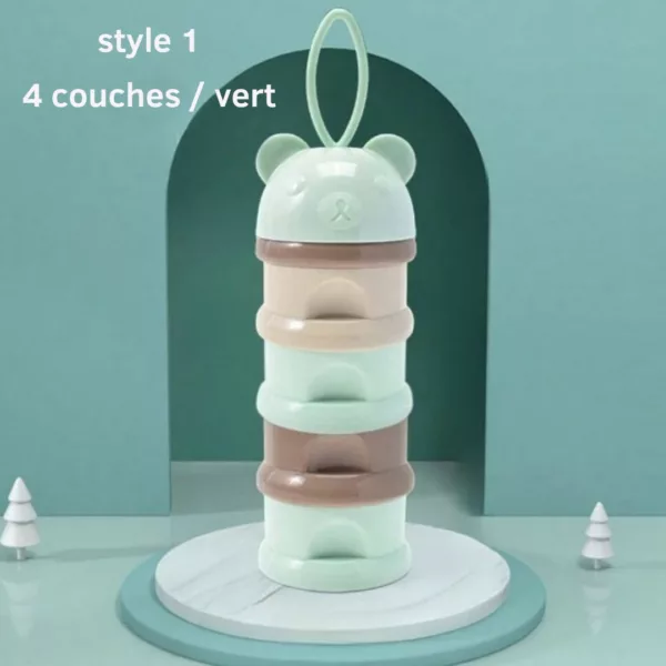 Boite doseuse lait – Pratique et hermétique pour doser le lait bébé facilement en déplacement