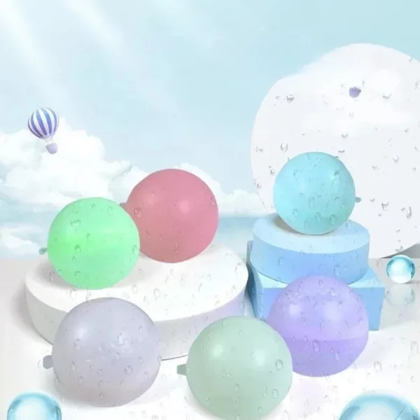 Bombe à eau réutilisable – Jeu d'été écologique et amusant pour enfants – Rechargeable à l'infini