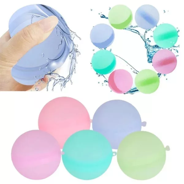 Bombe à eau réutilisable – Jeu d'été écologique et amusant pour enfants – Rechargeable à l'infini