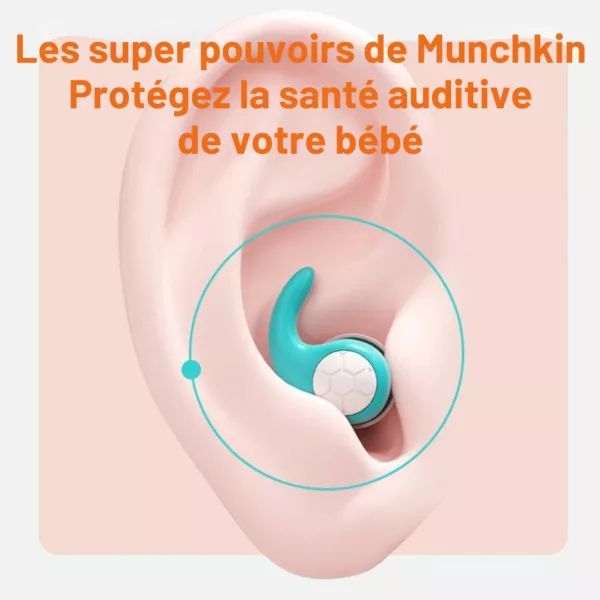 Bouchon oreille enfant – Protection efficace eau et bruit – Idéal piscine, sommeil, avion
