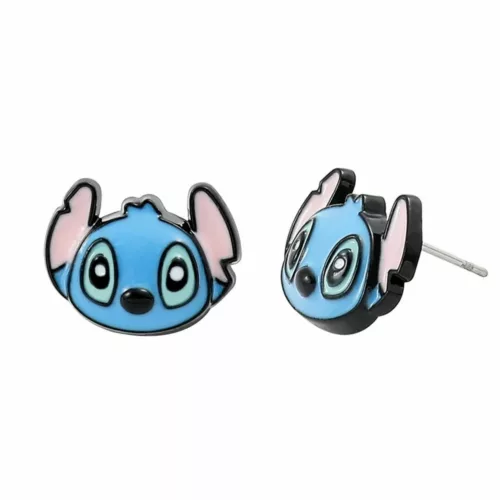 Boucle d'oreille enfant Stitch – Bijou sécurisé et hypoallergénique pour filles – Confort et style au quotidien