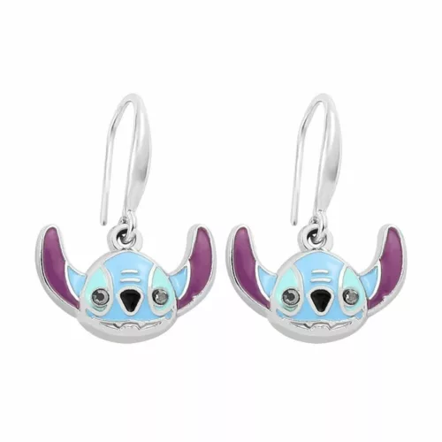 Boucle d'oreille enfant Stitch – Bijou sécurisé et hypoallergénique pour filles – Confort et style au quotidien