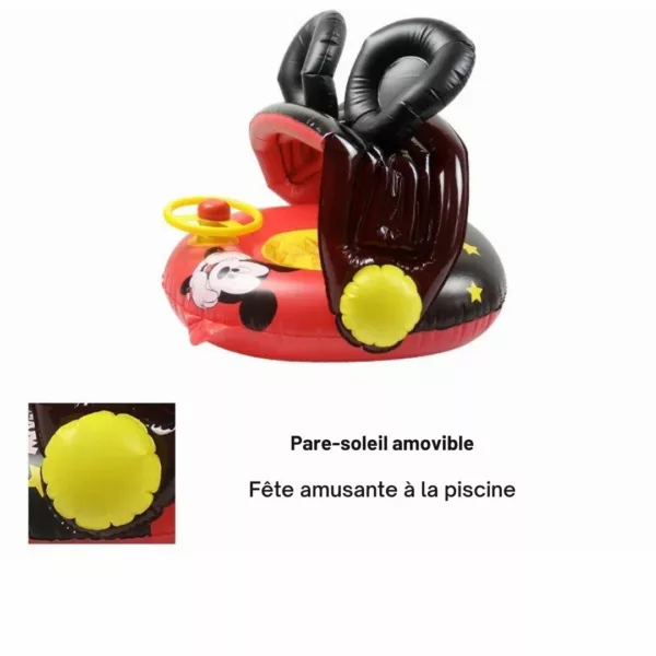Bouée gonflable Mickey Mouse – Sécurité et fun pour enfants à la piscine – Idéal vacances d'été