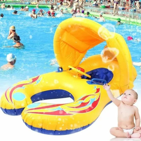 Bouée maman bébé 2 en 1 – Sécurité et confort pour baignade à deux – Parfait pour moments complices bébé-maman