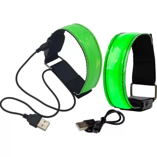 Brassard lampe sécurité randonnée – visibilité maximale de nuit – idéal running, vélo et trail