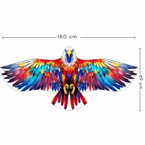 Cerf-volant Aigle – Effet Réaliste Impressionnant pour Effrayer les Oiseaux et Amuser les Enfants