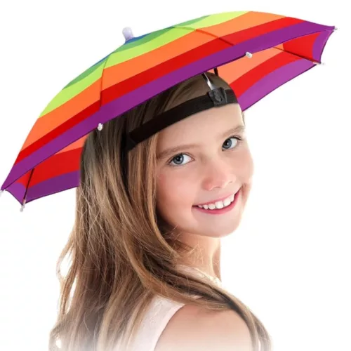 Chapeau parapluie enfant – Protège de la pluie tout en gardant les mains libres – Idéal pour l'école et les sorties