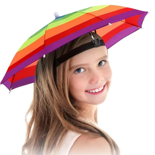 Chapeau parapluie enfant – Protège de la pluie tout en gardant les mains libres – Idéal pour l'école et les sorties