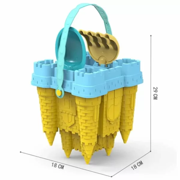 Château pyramide créatif – Jeu éducatif en bois pour éveiller l'imagination et la motricité des enfants