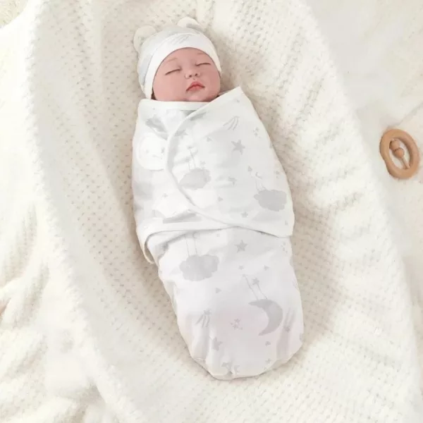 Couverture emmaillotage nouveau-né – Sommeil apaisé et sécurisé – Tissu doux et respirant idéal pour bébé