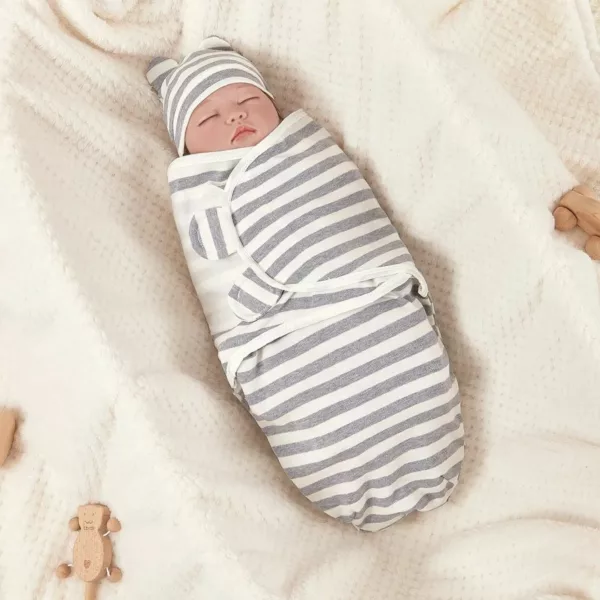 Couverture emmaillotage nouveau-né – Sommeil apaisé et sécurisé – Tissu doux et respirant idéal pour bébé