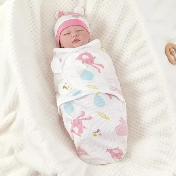 Couverture emmaillotage nouveau-né – Sommeil apaisé et sécurisé – Tissu doux et respirant idéal pour bébé