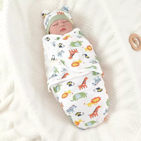 Couverture emmaillotage nouveau-né – Sommeil apaisé et sécurisé – Tissu doux et respirant idéal pour bébé
