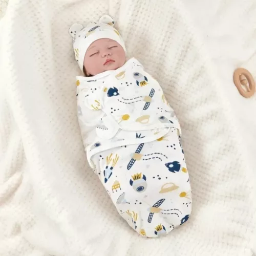 Couverture emmaillotage nouveau-né – Sommeil apaisé et sécurisé – Tissu doux et respirant idéal pour bébé
