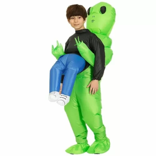 Déguisement alien gonflable – Effet hilarant garanti pour soirées, Halloween et festivals – Confort et impact visuel assurés