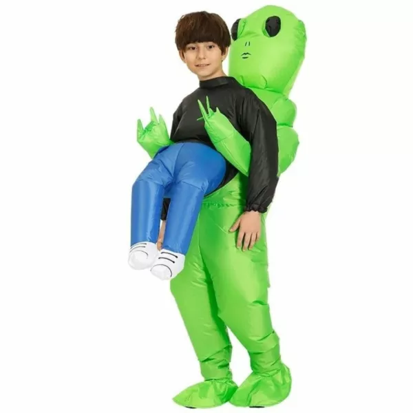 Déguisement alien gonflable – Effet hilarant garanti pour soirées, Halloween et festivals – Confort et impact visuel assurés